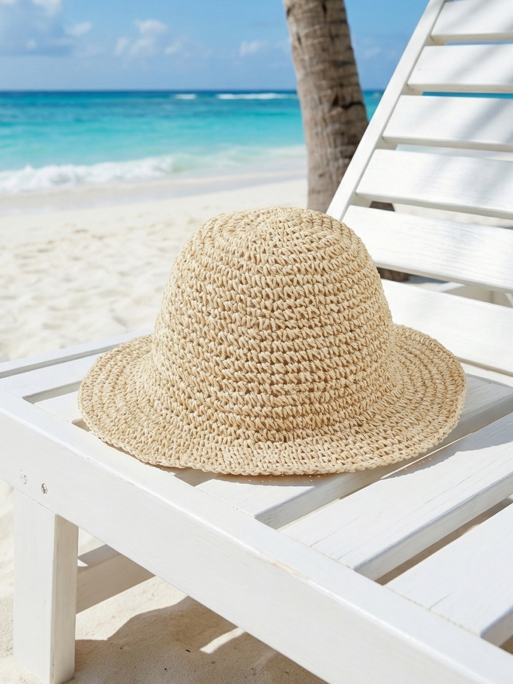Cupshe Natural Woven Straw Bucket Hat